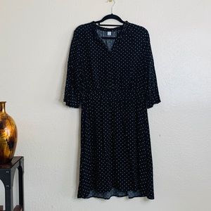 Old Navy Waist Defined Polka Dot Dress